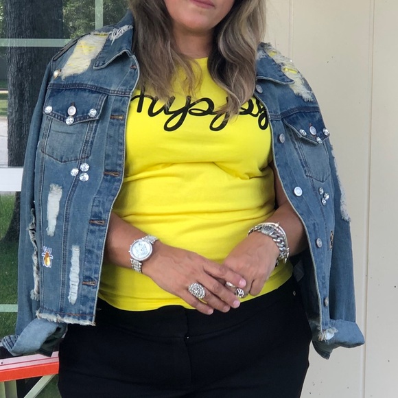 Chamarra de mezclilla/ Customized jean jacket - Picture 2 of 3